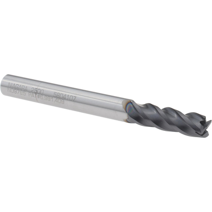 1/4" 4-Flute Solid Carbide Corner Radius End Mill, AlTiN - Seco 03084079
