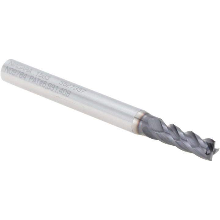 5/32" 4-Flute Solid Carbide Corner Radius End Mill, AlTiN - Seco 03084070
