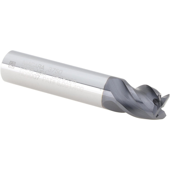 3/8" 4-Flute Solid Carbide Corner Radius End Mill, AlTiN - Seco 03084151