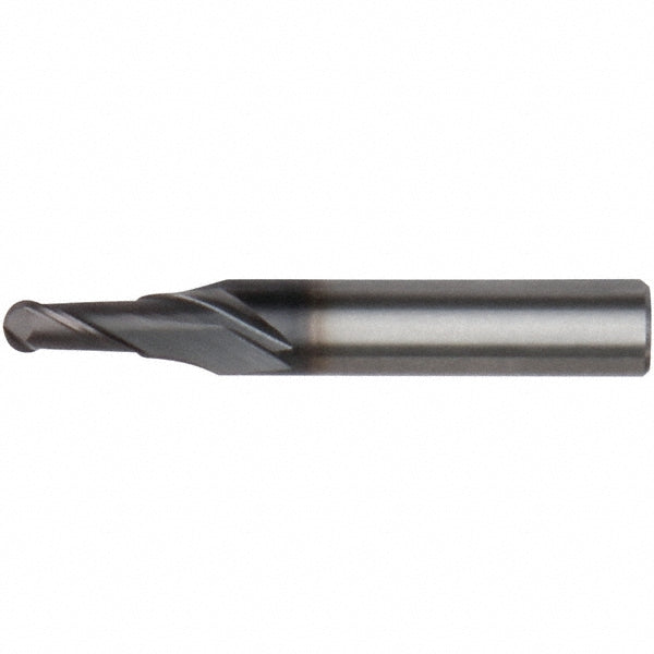 0.0787" 2-Flute Solid Carbide Ball End Mill, AlTiN - Kennametal 4152204
