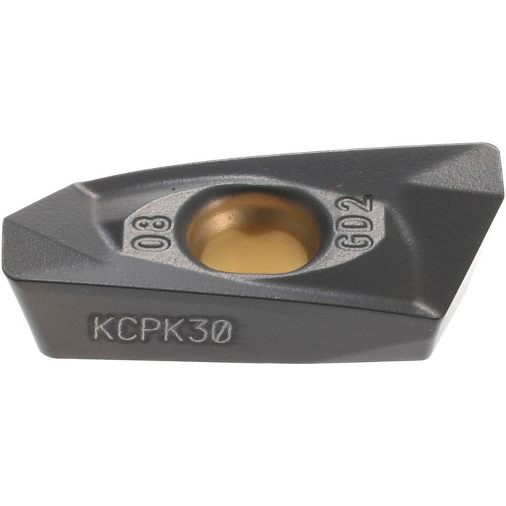 EDPT140408PDSRGD2 Solid Carbide Insert, Grade KCPK30, TiN - Kennametal 4155725