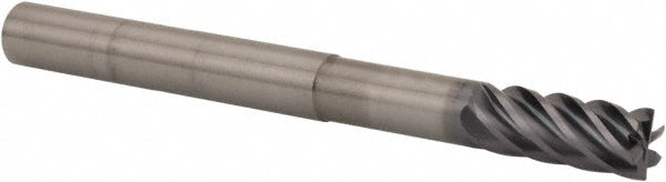 3/8" 6-Flute Solid Carbide Corner Radius End Mill, AlTiN - Kennametal 5317764