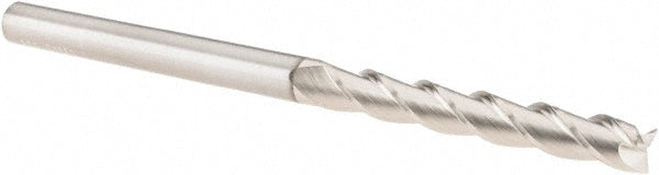 1/4" 3-Flute Solid Carbide Square End Mill, TiB2 - SGS 34861