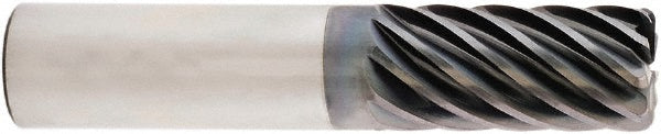1" 9-Flute Solid Carbide Corner Radius End Mill, AlTiN - Seco 17002376