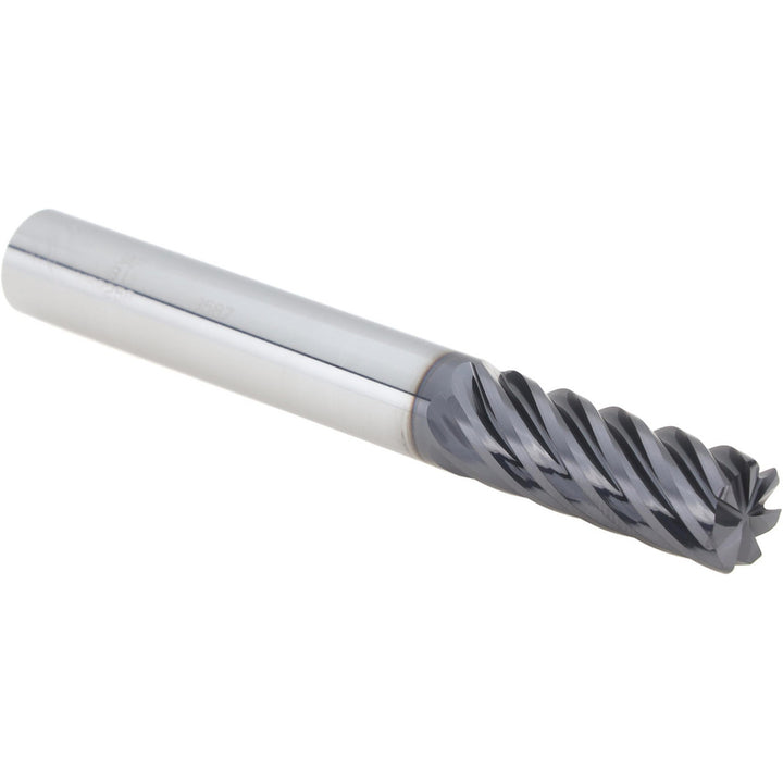 3/8" 7-Flute Solid Carbide Corner Radius End Mill, AlTiN - Seco 17002326