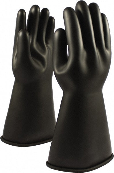 10 Black Natural Rubber Rubber Voltage Gloves Gloves - Novax. 150-0-14/10