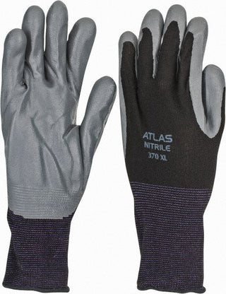 Black; Gray General Purpose Gloves - SHOWA 370BXL-09