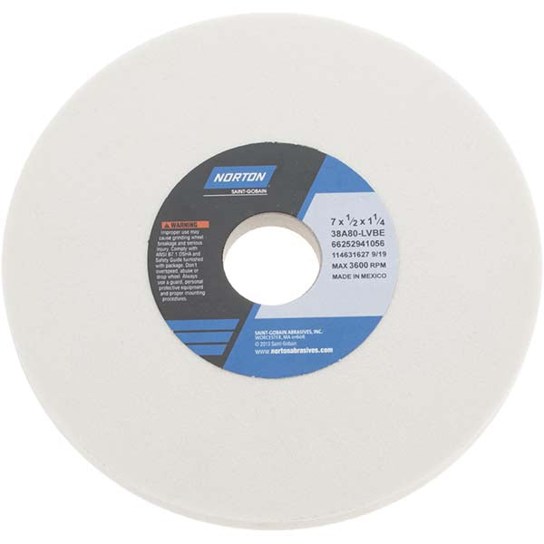 7 x 1/2" 80-Grit Aluminum Oxide Grinding & Cutoff Wheel - Norton 66252941056