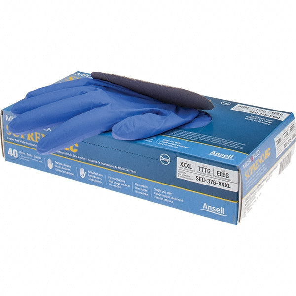 Blue Latex Gloves - Ansell SEC-375-3XL
