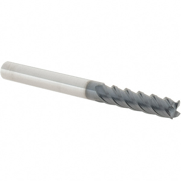 0.2362" 4-Flute Solid Carbide Square End Mill, TiAlN - Iscar 5620557