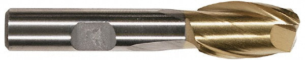 5/16" 2-Flute Cobalt Square End Mill, TiN - Hertel E4030020