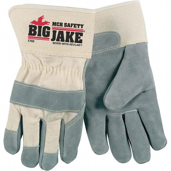 Medium White; Gray Cut-Resistant; Puncture-Resistant Gloves - MCR Safety 1702M