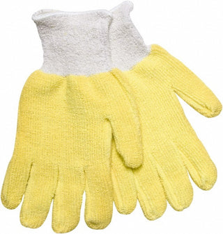 Large Yellow Kevlar Cut & Abrasion-Resistant Gloves - MCR Safety 9436KML