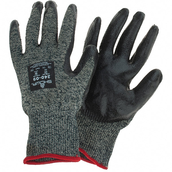 Large Gray Fiberglass; Kevlar; Modacrylic Flame Resistant Gloves - SHOWA 240-09