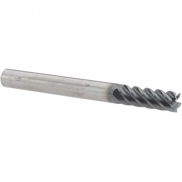 1/4" 5-Flute Solid Carbide Square End Mill, AlTiN - Supermill 5254526