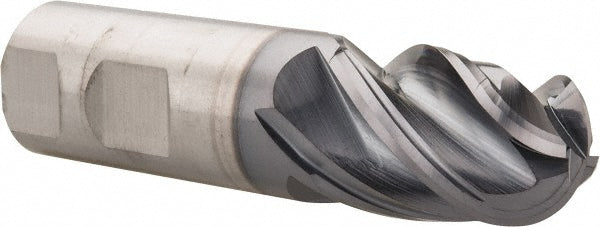 1" 4-Flute Solid Carbide Ball End Mill, AlTiN - Kennametal 4067286