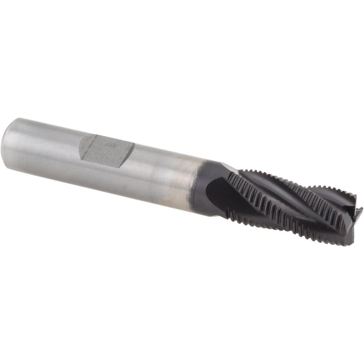 0.375" 4-Flute Cobalt Roughing End Mill, TiAlN - Hertel 44838498