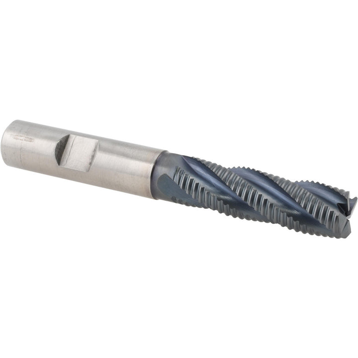 0.5" 4-Flute Cobalt Roughing End Mill, TiCN - Hertel 44838548