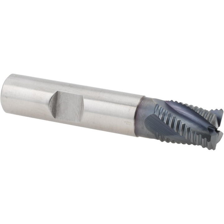 0.5" 4-Flute Cobalt Roughing End Mill, TiCN - Hertel 44838555