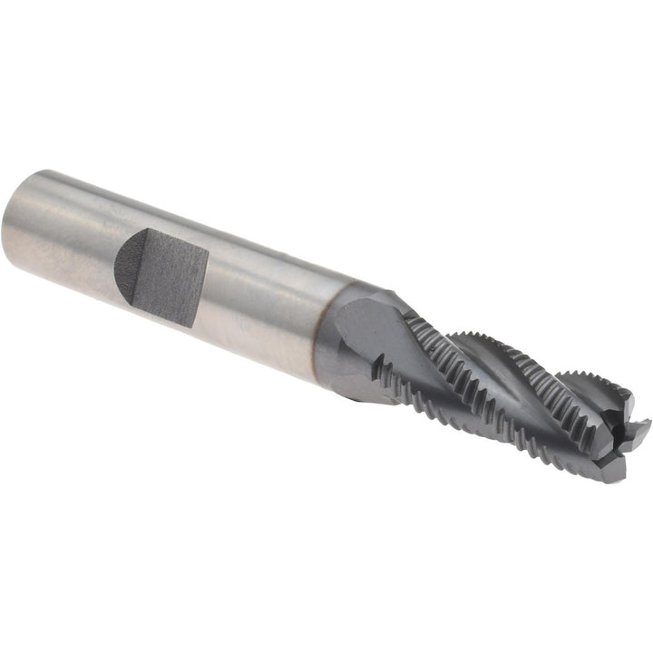 0.313" 4-Flute Cobalt Roughing End Mill, TiCN - Hertel 44838589