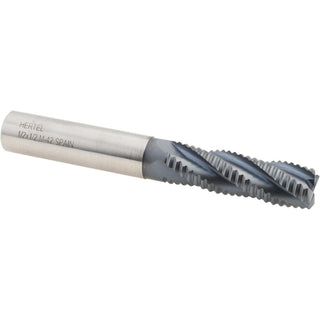 0.5" 4-Flute Cobalt Roughing End Mill, TiCN - Hertel 44838878