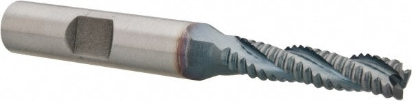 0.2500" 3-Flute Cobalt Single End Mill, TiCN - Hertel 44838928