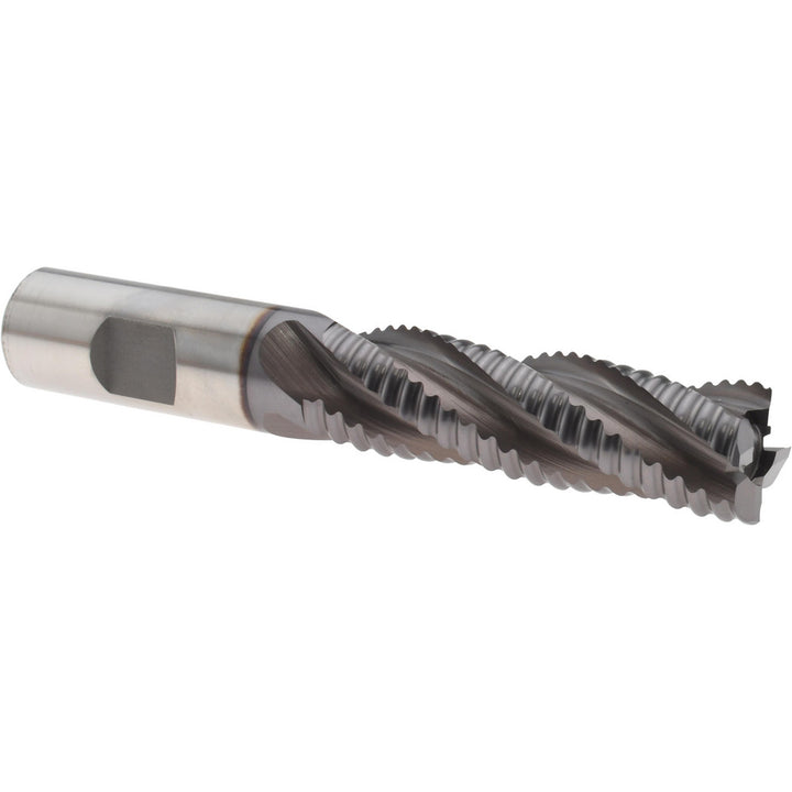 0.75" 4-Flute Cobalt Roughing End Mill, TiCN - Hertel 44838936