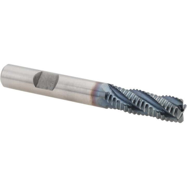 0.375" 4-Flute Cobalt Roughing End Mill, TiCN - Hertel 44838993
