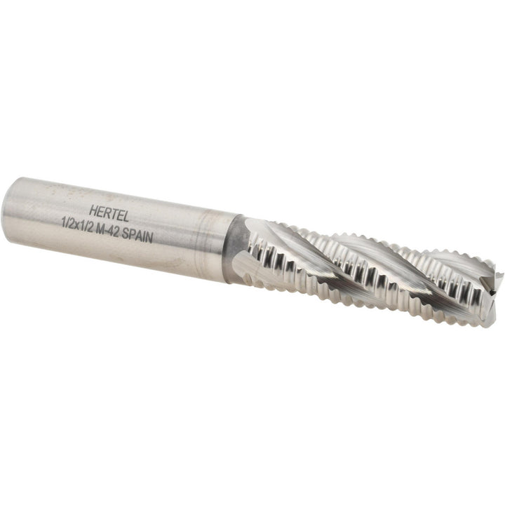 0.5" 4-Flute Cobalt Roughing End Mill - Hertel 44839405
