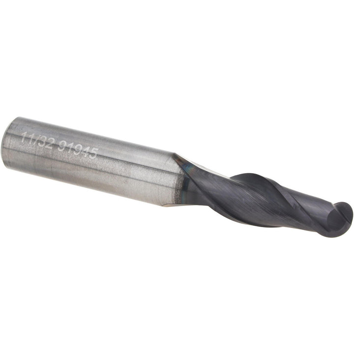 11/32" 2-Flute Solid Carbide Ball End Mill, TiAlN - OSG HP421-3438-BN