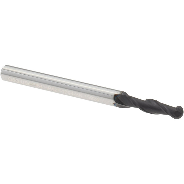 7/64" 2-Flute Solid Carbide Ball End Mill, TiAlN - OSG HP421-1094-BN