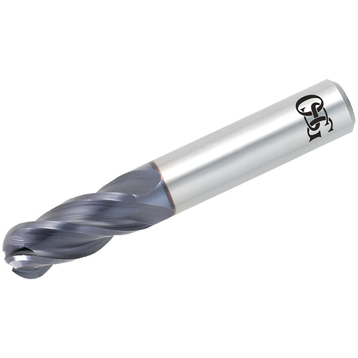 0.6299" 4-Flute Solid Carbide Ball End Mill, TiAlN - OSG HP441-6299-BN