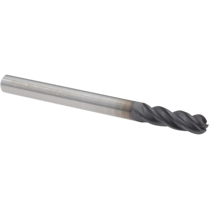 3/16" 4-Flute Solid Carbide Ball End Mill, TiAlN - OSG VG441-1875-BN