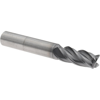 0.3937" 4-Flute Solid Carbide Corner Radius & Corner Chamfer End Mill, AlTiN - Accupro 95168759