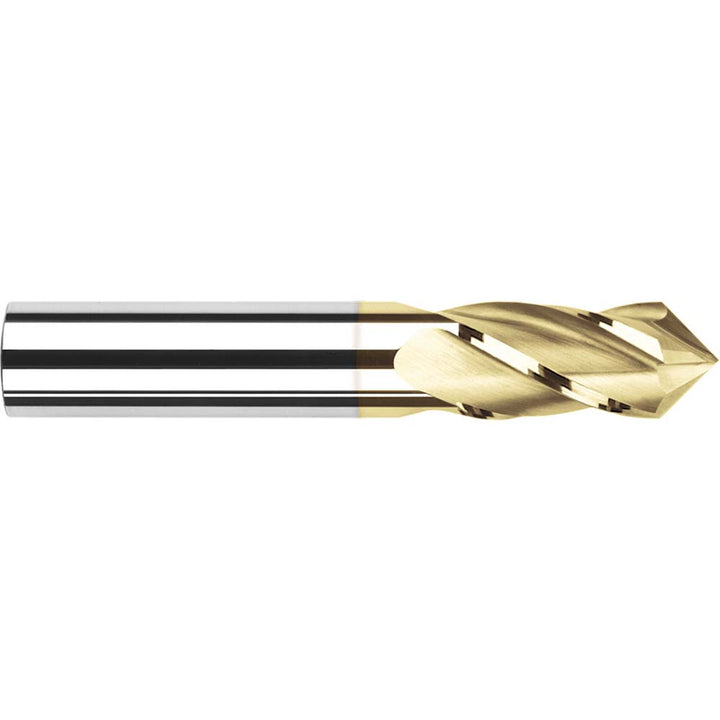 1/4" 4-Flute Solid Carbide Drill Mill End Mill, TiN - Harvey Tool 15316-C1