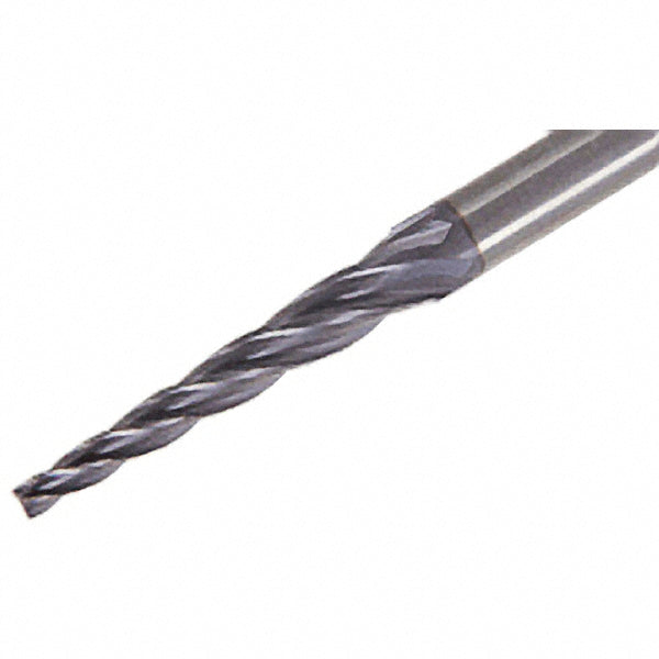 4-Flute Solid Carbide Tapered End Mill, TiAlN - Iscar 5650366