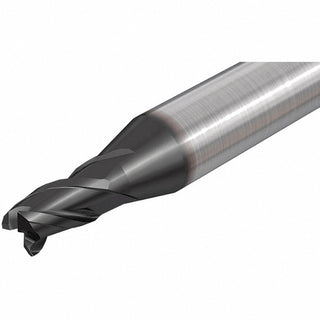 0.1890" 3-Flute Solid Carbide Corner Radius End Mill, AlTiN - Iscar 5699461