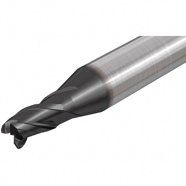 0.1890" 3-Flute Solid Carbide Corner Radius End Mill, AlTiN - Iscar 5699461