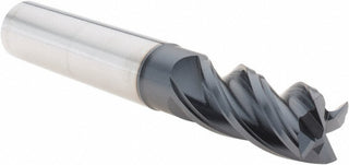 3/4" 4-Flute Solid Carbide Corner Radius & Corner Chamfer End Mill, AlTiN - Iscar 5623203