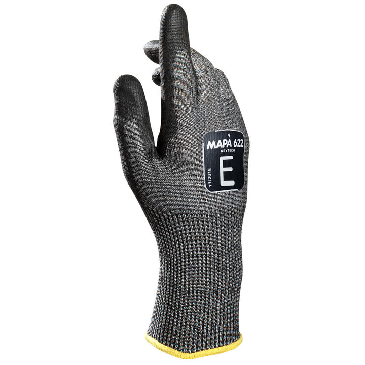 Black; Gray Polyurethane Cut-Resistant Gloves - MAPA Professional 34622009