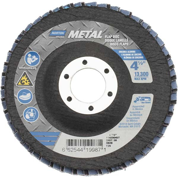 4-1/2" 80-Grit Zirconia Alumina Disc - Norton 66254419987
