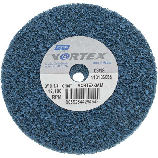 3 x 1/4" Aluminum Oxide Deburring Wheels Disc - Norton 66254428454