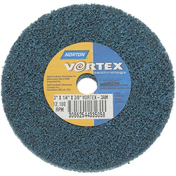 3 x 1/4" Aluminum Oxide Deburring Wheels Disc - Norton 66254433505