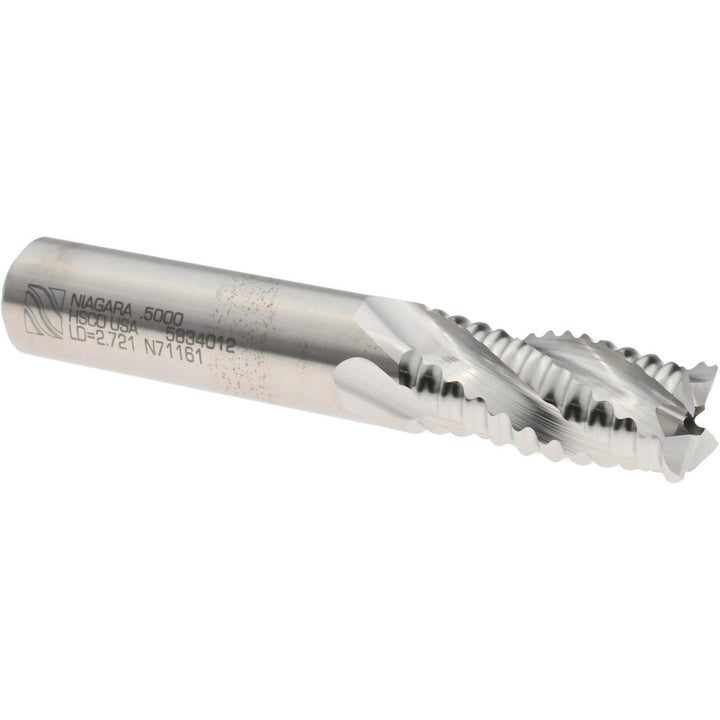 0.5" 4-Flute Cobalt Roughing End Mill - Seco 17014086