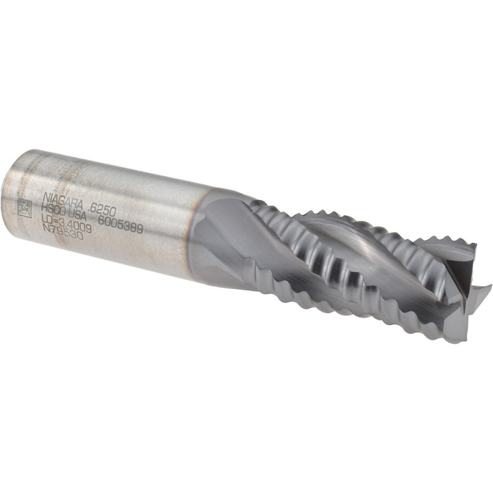 0.625" 4-Flute Cobalt Roughing End Mill, TiCN - Seco 17015286
