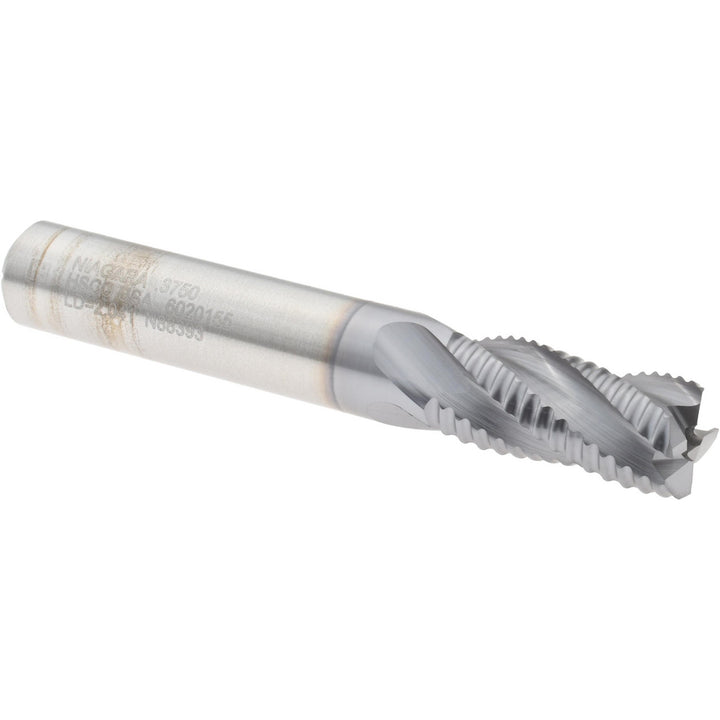 0.375" 4-Flute Cobalt Roughing End Mill, TiCN - Seco 17016192