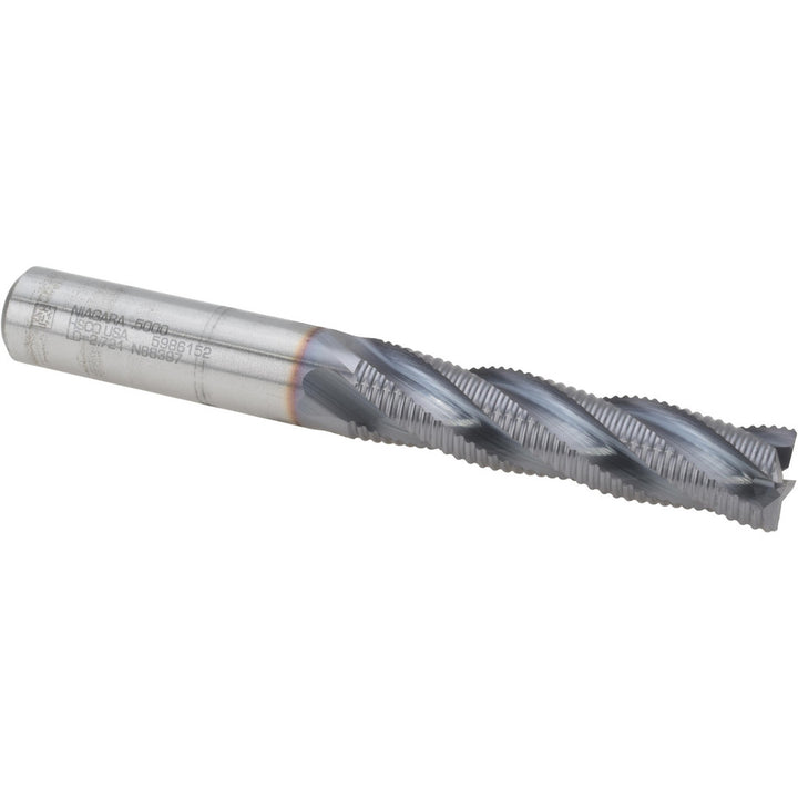 0.5" 4-Flute Cobalt Roughing End Mill, TiCN - Seco 17016196