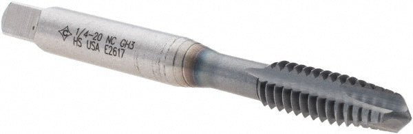 1/4-20 UNF High Speed Steel Tap, TiCN - Cleveland C55386