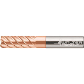 1/8" 4-Flute Solid Carbide Corner Radius End Mill, TiAlSiN - Walter-Prototyp 7266772