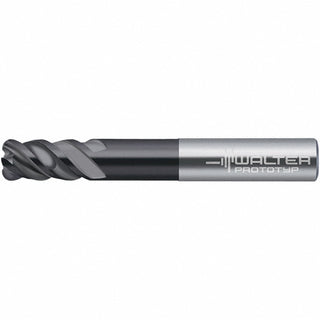 1/2in" 4-Flute Solid Carbide Corner Radius End Mill, TiAlN - Walter-Prototyp 7092604